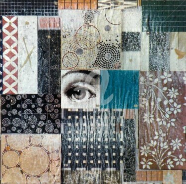 Collages intitulée "mon oeil!" par Isabel Kehr, Œuvre d'art originale