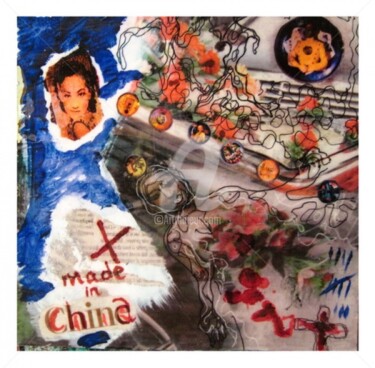 Collages intitulée "Made in China" par Isabel Kehr, Œuvre d'art originale