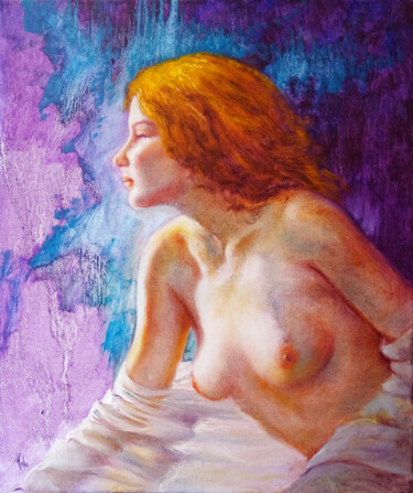 Картина под названием "Belisama" - Isabel Mahe, Подлинное произведение искусства, Масло Установлен на Деревянная рама для но…