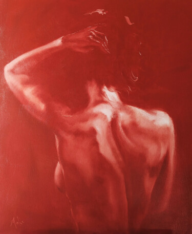 Pintura titulada "Sanguine" por Isabel Mahe, Obra de arte original, Oleo Montado en Bastidor de camilla de madera