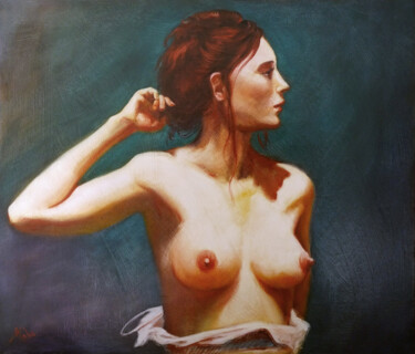 Картина под названием "La Femme perdue" - Isabel Mahe, Подлинное произведение искусства, Масло Установлен на Деревянная рама…