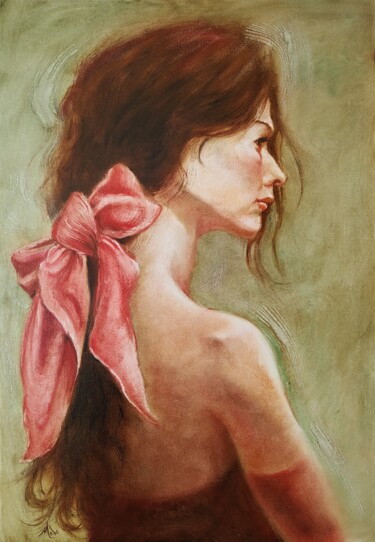 Painting titled "Le démon de Midi" by Isabel Mahe, Original Artwork, Oil Mounted on Wood Stretcher frame