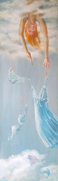 제목이 "Délestage (Relief)"인 미술작품 Isabel Mahe로, 원작, 기름 나무 들것 프레임에 장착됨