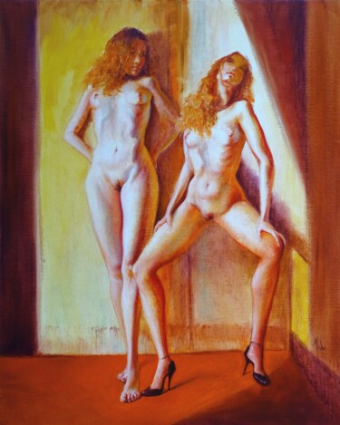Pintura titulada "Perdition" por Isabel Mahe, Obra de arte original, Oleo Montado en Bastidor de camilla de madera