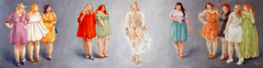 Peinture intitulée "Les Moqueuses / Moc…" par Isabel Mahe, Œuvre d'art originale, Huile