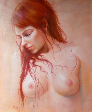 Painting titled "Cybèle, si belle" by Isabel Mahe, Original Artwork, Oil Mounted on Wood Stretcher frame