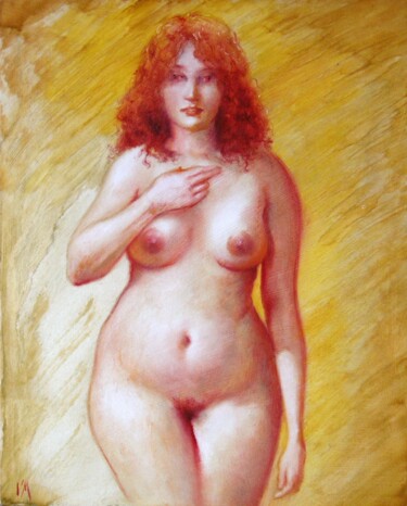 Pintura intitulada "Brigit" por Isabel Mahe, Obras de arte originais, Óleo