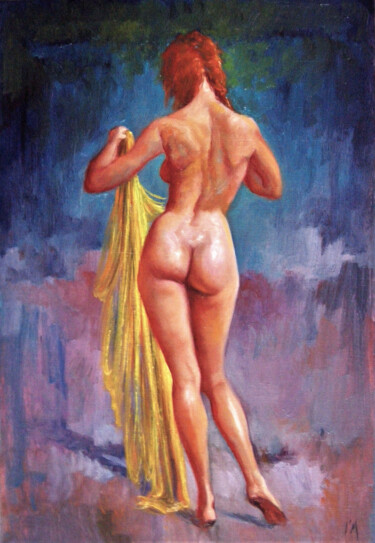 Painting titled "The girl from Ipane…" by Isabel Mahe, Original Artwork, Oil Mounted on Wood Stretcher frame
