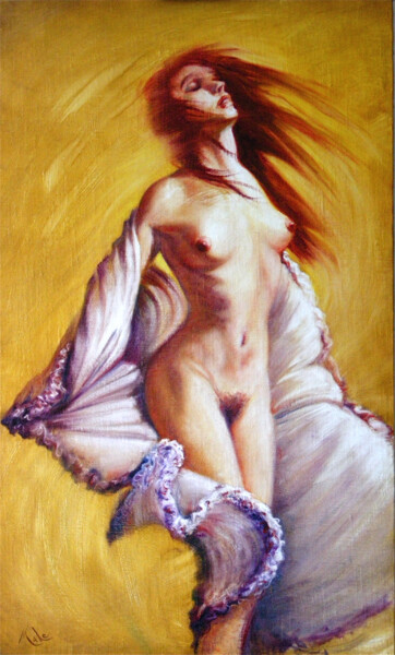 Painting titled "Yansa" by Isabel Mahe, Original Artwork, Oil Mounted on Other rigid panel