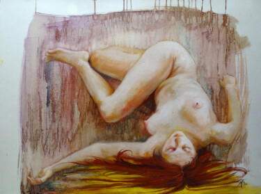 Pintura intitulada "GYMNOPEDIE" por Isabel Mahe, Obras de arte originais, Óleo