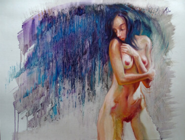 Malerei mit dem Titel "Vibrato" von Isabel Mahe, Original-Kunstwerk, Öl