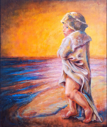 Pintura titulada "Hymne à la Mer" por Isabel Mahe, Obra de arte original, Oleo Montado en Bastidor de camilla de madera