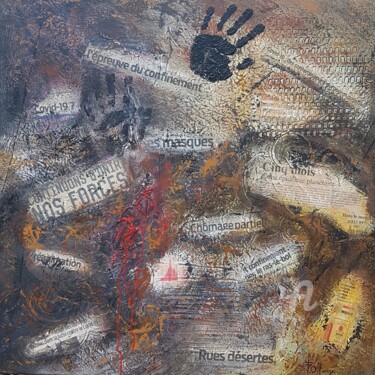 Malerei mit dem Titel ""Manuporté 2020" N°…" von Isabel Ollange, Original-Kunstwerk, Acryl