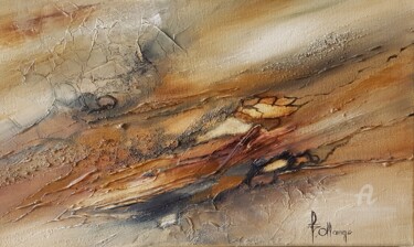 Pittura intitolato ""Minéral rupestre"…" da Isabel Ollange, Opera d'arte originale, Olio