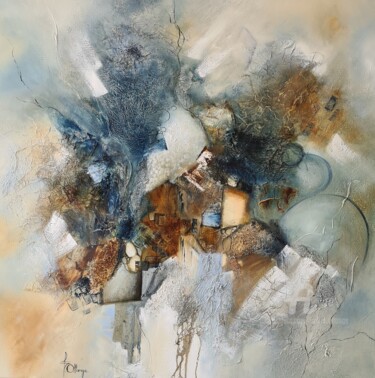 Картина под названием "Luminescence" - Isabel Ollange, Подлинное произведение искусства, Масло Установлен на Деревянная рама…