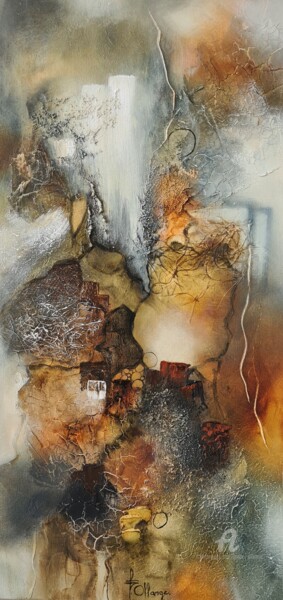 Pintura titulada "Chute de Lumière" por Isabel Ollange, Obra de arte original, Oleo Montado en Bastidor de camilla de madera