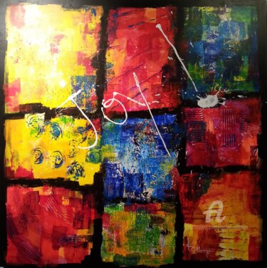 Painting titled "Joy !" by Isabel Ollange, Original Artwork, Acrylic