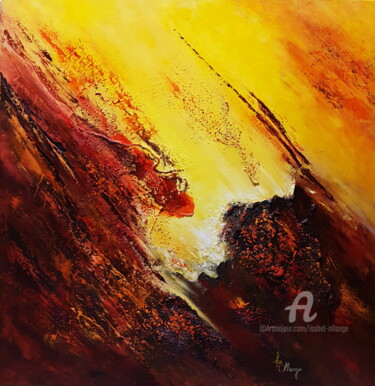 Peinture intitulée ""Notre Terre en col…" par Isabel Ollange, Œuvre d'art originale, Huile