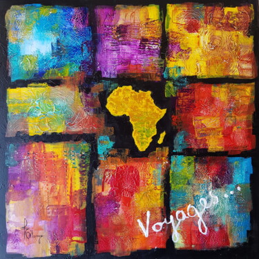Painting titled ""Voyages" (Africa)" by Isabel Ollange, Original Artwork, Acrylic