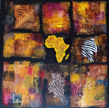 Painting titled "N 250 "Sauvage ..."" by Isabel Ollange, Original Artwork, Acrylic