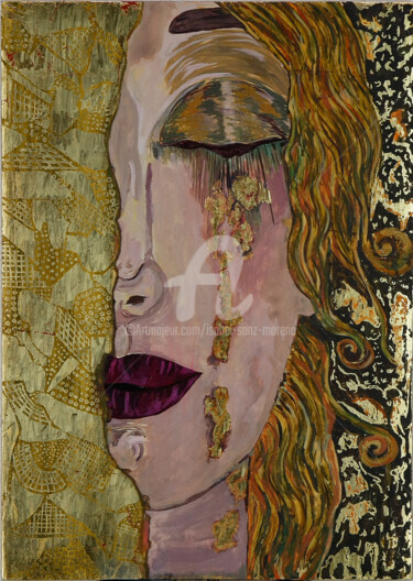 Pintura intitulada "Lágrima" por Isabel Sanz Moreno, Obras de arte originais, Outro