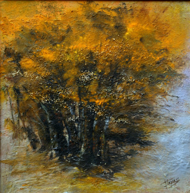 Malerei mit dem Titel "Luces, colores y te…" von Isabel Tapias, Original-Kunstwerk, Öl