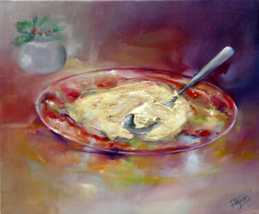 Peinture intitulée "El pure de patata d…" par Isabel Tapias, Œuvre d'art originale, Huile