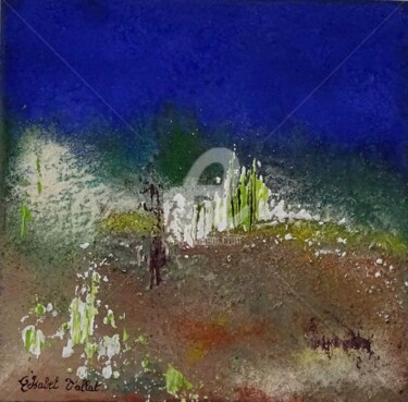 Peinture intitulée ""Jardin"" par Isabel Vallat, Œuvre d'art originale