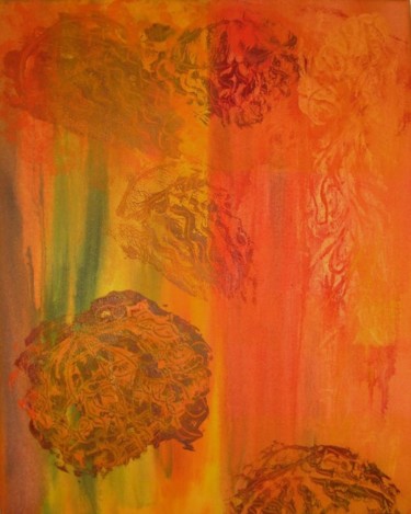 Malerei mit dem Titel "Medusa II" von Isabel Hermano, Original-Kunstwerk, Öl