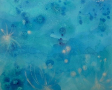 Ζωγραφική με τίτλο "Deep blue" από Isabel Hermano, Αυθεντικά έργα τέχνης, Λάδι