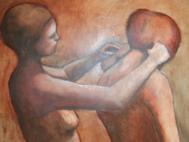 Pittura intitolato "006-le-due-sorelle.…" da Isabella Cervia, Opera d'arte originale