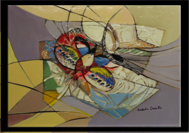 Malerei mit dem Titel "la rotazione della…" von Isabela Seralio, Original-Kunstwerk, Öl