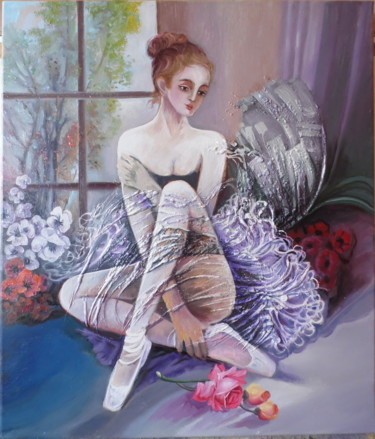 Pittura intitolato "danseaza in strae l…" da Isabela Seralio, Opera d'arte originale, Olio