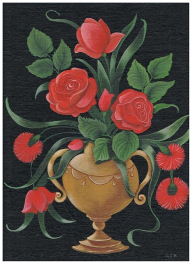 Schilderij getiteld "bouquet-d-amour.jpg" door Isabelle, Origineel Kunstwerk