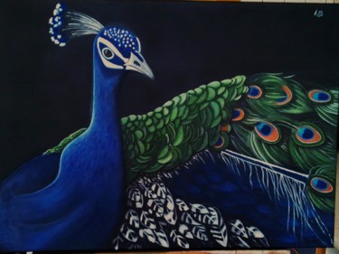 Sa Majesté Peinture intitulée "Sa Majesté" par Isabelle, Œuvre d'art originale, Acrylique