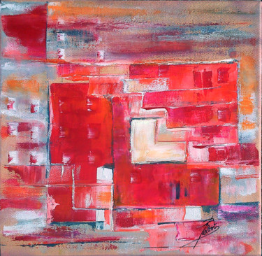 Painting titled "meli-melo-facades-3…" by Isabelle Barbot, Original Artwork, Oil