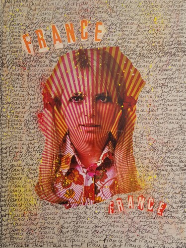 Collages intitulée "JUST FRANCE" par Isabelle Blondel, Œuvre d'art originale, Collages