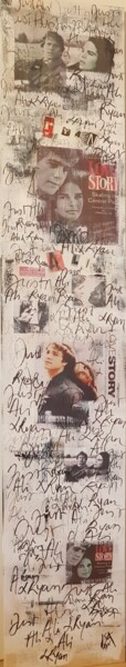 Collages titled ""Just Ali & Ryan "" by Isabelle Blondel, Original Artwork, Collages