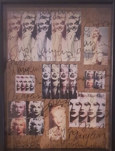 Collages titled "Just Marylin" by Isabelle Blondel, Original Artwork, Collages
