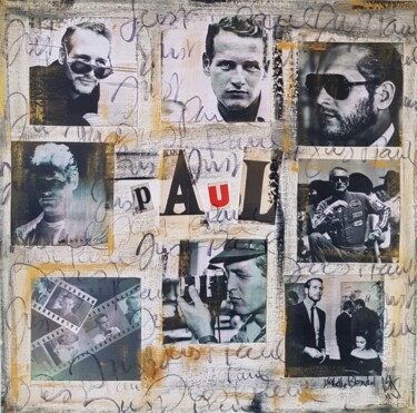 Collages intitulée "Just Paul" par Isabelle Blondel, Œuvre d'art originale, Collages