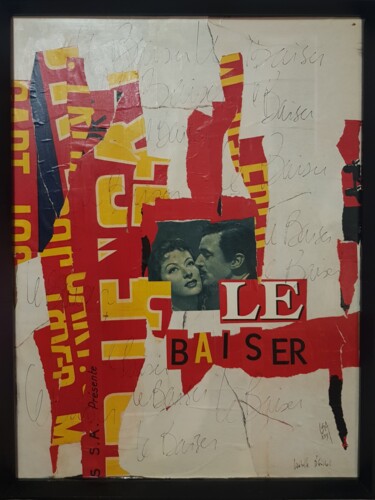 Коллажи под названием "Le Baiser" - Isabelle Blondel, Подлинное произведение искусства, Коллажи