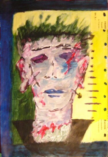 Peinture intitulée "Frankenstein" par Isabelle C. Bruggimann, Œuvre d'art originale