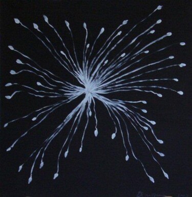 Peinture intitulée "Filaments" par Isabelle C. Bruggimann, Œuvre d'art originale, Acrylique