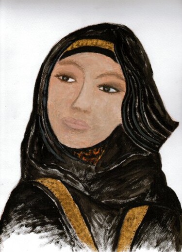 Pintura titulada "Abaya" por Isabelle C. Bruggimann, Obra de arte original