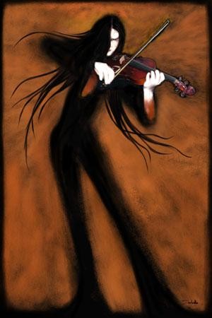 Arts numériques intitulée "Le violoniste" par Isabelle-Creations, Œuvre d'art originale