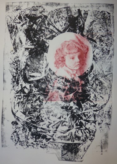 Incisioni, stampe intitolato "LES RUBANS DE NOEL…" da Isabelle Delamarre, Opera d'arte originale, incisione
