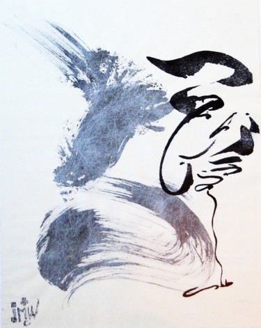 Pintura intitulada "Mot à mot" por Isabelle Delteil Mc Williams, Obras de arte originais, Tinta
