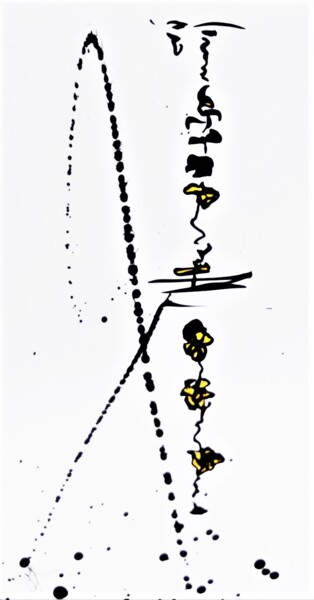 "Mécanic" başlıklı Tablo Isabelle Delteil Mc Williams tarafından, Orijinal sanat, Mürekkep