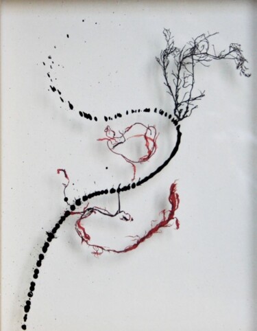 제목이 "LE LACET"인 미술작품 Isabelle Delteil Mc Williams로, 원작, 잉크