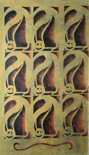 Картина под названием "talisman" - Isabelle Delteil Mc Williams, Подлинное произведение искусства, Энкаустический